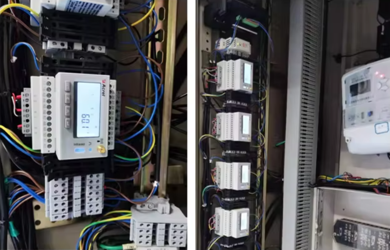 Medidor de energía trifásico con sensores de corriente abrazables y plataforma web