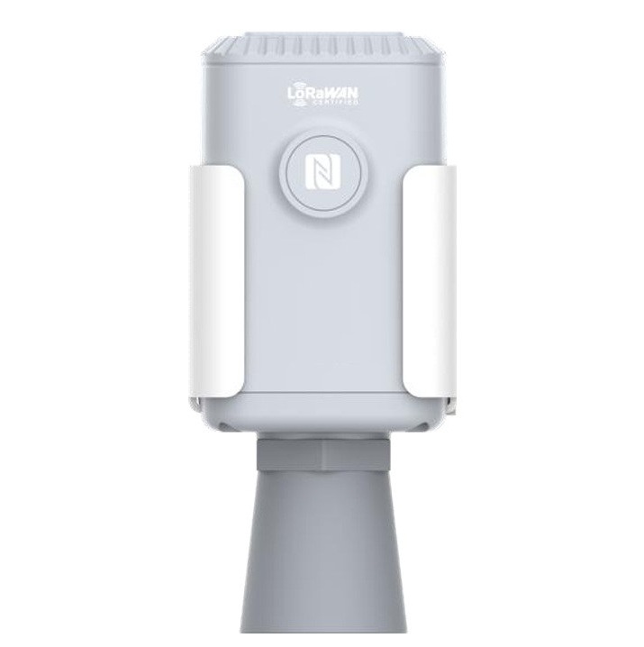 Sensor de nivel ultrasónico inalámbrico a batería para monitoreo remoto de tanques, con configuración por NFC