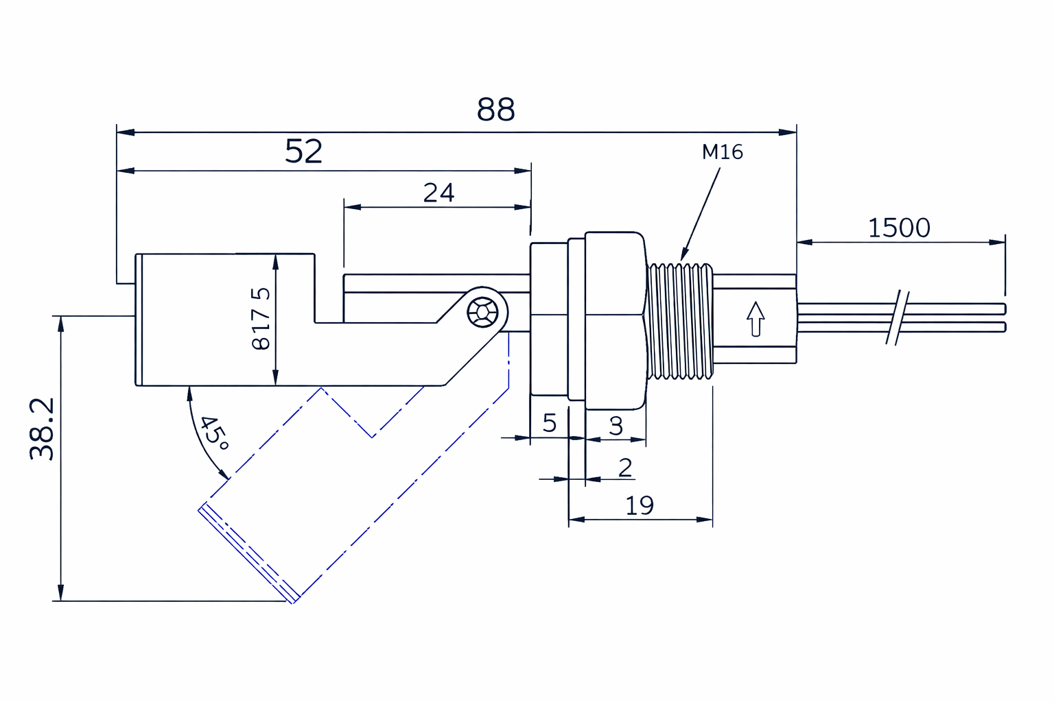 Dimensiones rosca externa
