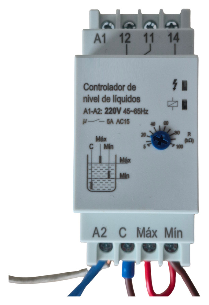 Relé de nivel para control de nivel por electrodos