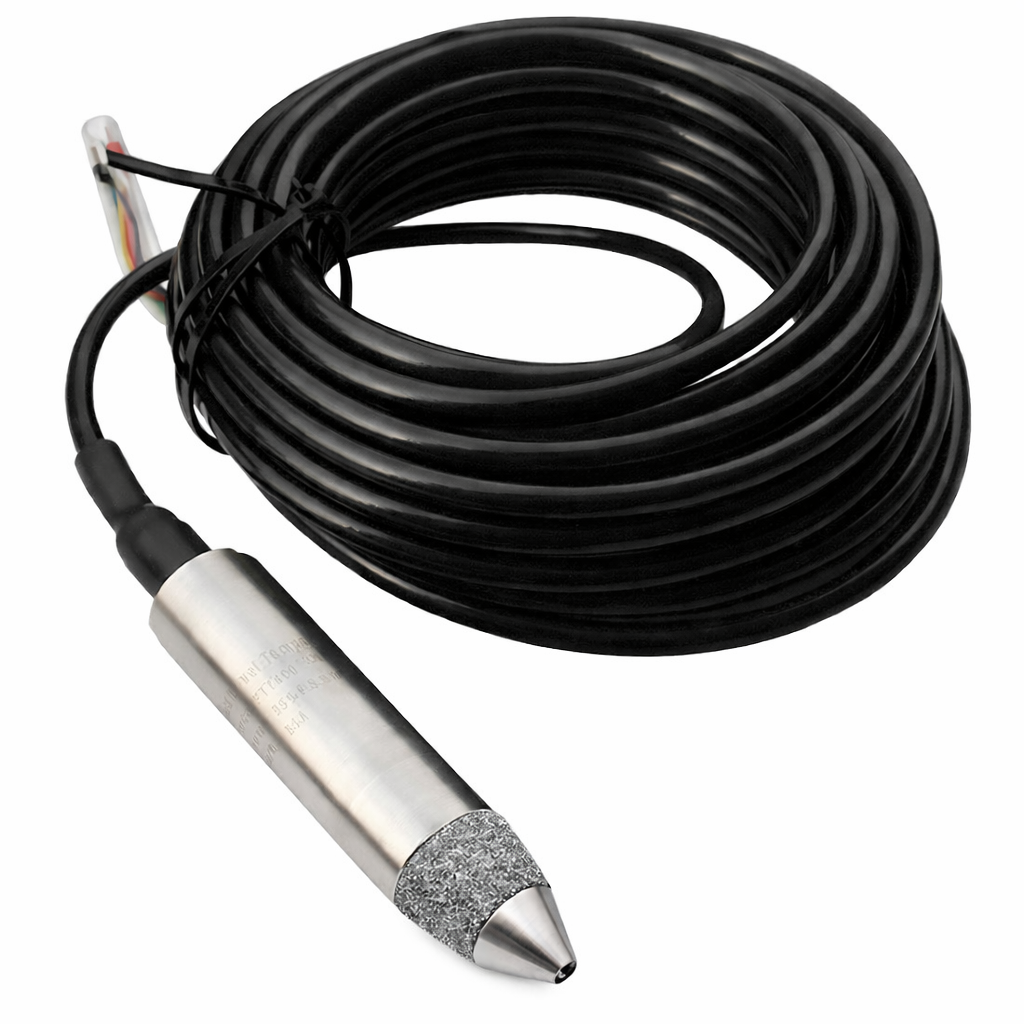 Sensor de nivel sumergible por presión hidrostática