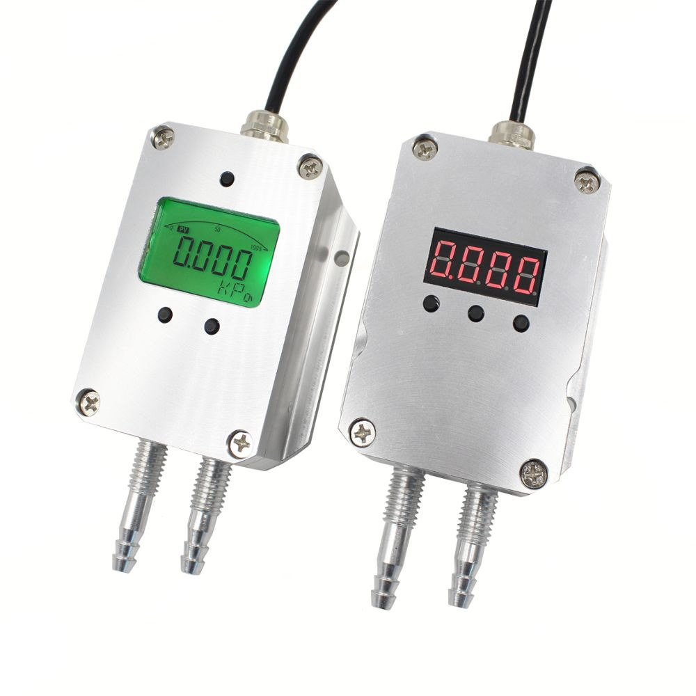 Sensor de presión diferencial de aire con indicador digital, para filtros y ductos